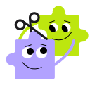 Puzzle cutter icon