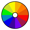Color wheel palette generator icon