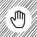 Hand Wireframe icon
